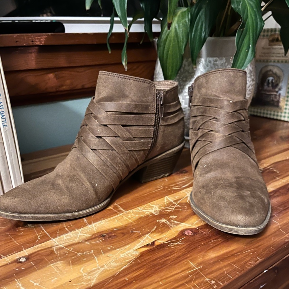 Life Stride grey/brown booties